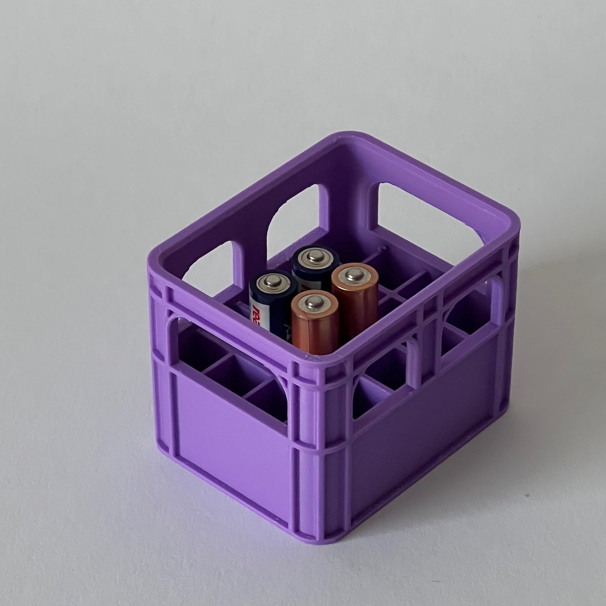 AAA-Batterie-Bierkiste in Violett